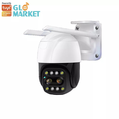 การรักษาความปลอดภัยภายในบ้าน Tuya Smart Camera การตรวจจับการเคลื่อนไหววิดีโอ Wifi HD Wireless Outdoor Camera