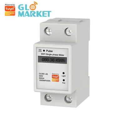 Tuya Monitoring Smart LCD Display รีโมทคอนโทรล Wifi Energy Meter