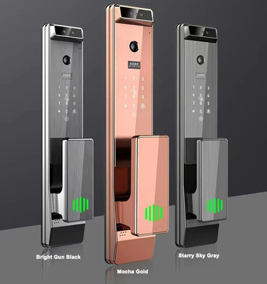 Glomarket Tuya Digital Smart Lock ระบบชีวภาพอัตโนมัติเต็ม ระบบรักษาความปลอดภัยลายนิ้วมือ 3d การจํานองใบหน้า รหัสผ่าน ล็อคประตู