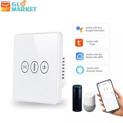 เครื่องปรับเปลี่ยนผ้าม่านสมาร์ท Wifi/Zigbee Voice Control Google Assistant เครื่องปรับเปลี่ยนจอสัมผัสสมาชิกสหรัฐอเมริกา APP เครื่องปรับเปลี่ยนประตูโรงรถ