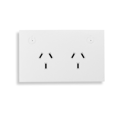 PC Fireproof ฉลาด In Wall Outlet 16Amp 300W Google Home Wall Plug