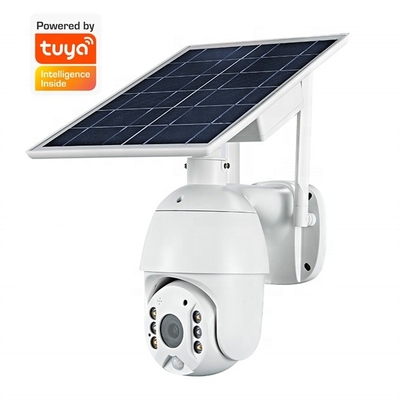 Tuya Security Smart Home IP66 Waterproof 1080P Full HD PIR Detection กล้องพลังงานแสงอาทิตย์ PTZ