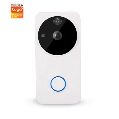 สีขาว 64GB Tuya ฉลาด Video Doorbell ระบบอินเตอร์คอม 1920 * 1080P