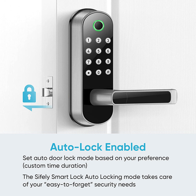 ล็อคประตูลายนิ้วมือกันน้ำ Tuya Wifi Remote Control Code Smart