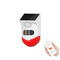 Outdoor Solar Infrared Alarm Siren 110 องศา Waterproof Smart Home Alarm System