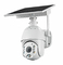 เครือข่าย AI การตรวจจับร่างกายมนุษย์ Tuya Smart Camera Solar IP66 Waterproof 1080 HD PIR Camera