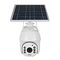 เครือข่าย AI การตรวจจับร่างกายมนุษย์ Tuya Smart Camera Solar IP66 Waterproof 1080 HD PIR Camera