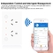 Glomarket Smart Wifi Wall Socket Plug สร้างขึ้นเองในสายไฟสวิตชิ่งอิสระที่ชาร์จโทรศัพท์มือถือสาย Usb