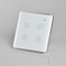 Tuya Wifi Zigbee 4 Gang Smart Switch ระบบควบคุมการสัมผัสพื้นผิวโค้งมาตรฐาน UK / EU