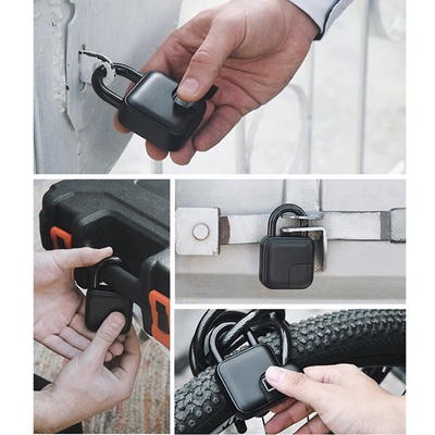 โลหะผสมสังกะสี Tuya Smart Padlock การชาร์จ USB กุญแจลายนิ้วมือสำหรับตู้ประตูกระเป๋า