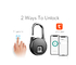 Glomarket Tuya Outdoor Waterproof Smart Finger Print การชาร์จ USB แบบพกพา Smart Lock Ip65 Smart Security Lock Padlock