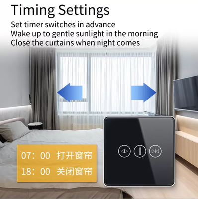 WiFi/Zigbee Smart Curtain Switch ควบคุมด้วยเสียง Google Assistant สวิตช์หน้าจอสัมผัส