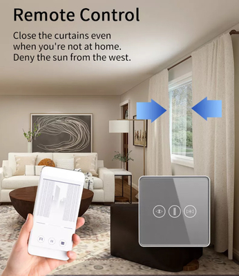WiFi/Zigbee Smart Curtain Switch ควบคุมด้วยเสียง Google Assistant สวิตช์หน้าจอสัมผัส