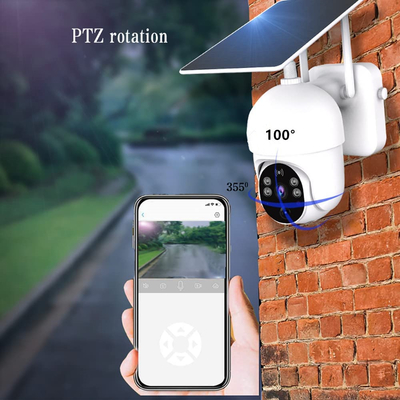 Glomarket Tuya Smart Wifi Solar Camera แอพกันน้ำควบคุมกล้องตรวจจับการเคลื่อนไหว PIR