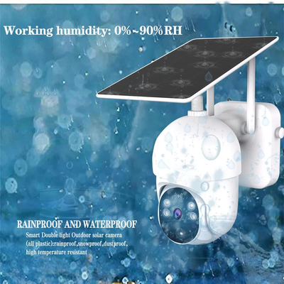 Glomarket Tuya Smart Wifi Solar Camera แอพกันน้ำควบคุมกล้องตรวจจับการเคลื่อนไหว PIR