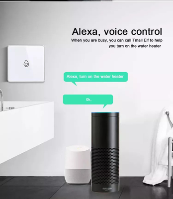 Wifi Tuya Smart Water Heater Switch Glass ปุ่มสัมผัส APP Control/Voice Control