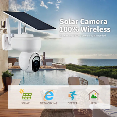 Wifi 2MP Smart Solar Camera Security กล้อง PTZ กันน้ำพลังงานต่ำกลางแจ้ง