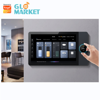 แผงควบคุมอัจฉริยะ Wifi ระบบเพลงพื้นหลังบ้านขนาด 7 นิ้ว Tuya Zigbee Gateway