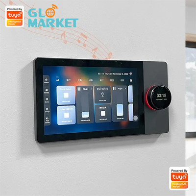 แผงควบคุมอัจฉริยะ Wifi ระบบเพลงพื้นหลังบ้านขนาด 7 นิ้ว Tuya Zigbee Gateway