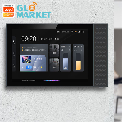 มัลติฟังก์ชั่น Smart Home Panel Music Scene หน้าจอสัมผัส Tuya Zigbee Gateway 7 นิ้ว