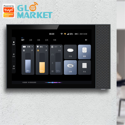 Tuya Smart Home Zigbee Gateway Wifi 7 นิ้ว BLE Music Wall Touch Screen แผงควบคุมอัจฉริยะ