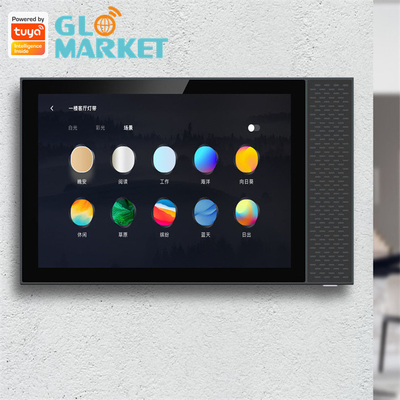 Tuya Smart Home Zigbee Gateway Wifi 7 นิ้ว BLE Music Wall Touch Screen แผงควบคุมอัจฉริยะ