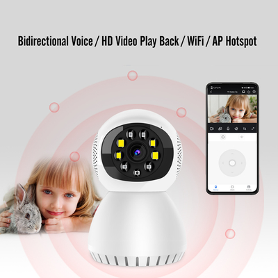 กล้องในร่ม Tuya Smart Mini Wifi 2.4g / 5g การตรวจจับการเคลื่อนไหวการติดตามการมองเห็นในตอนกลางคืน