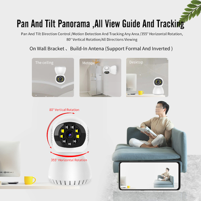 กล้องในร่ม Tuya Smart Mini Wifi 2.4g / 5g การตรวจจับการเคลื่อนไหวการติดตามการมองเห็นในตอนกลางคืน