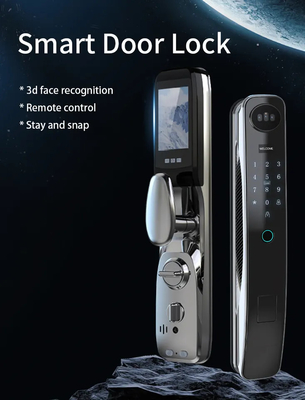 Tuya 3D Face Recognition Smart Wifi Door Lock Cat'S Eye Wide Angle Camera Zigbee Door Lock