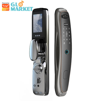 Smart Tuya Wifi Door Lock Zinc Alloy Cat'S Eye ล็อคประตูอัจฉริยะ