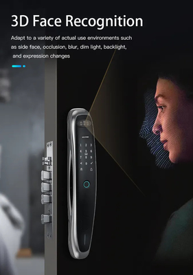 Smart Tuya Wifi Door Lock Zinc Alloy Cat'S Eye ล็อคประตูอัจฉริยะ