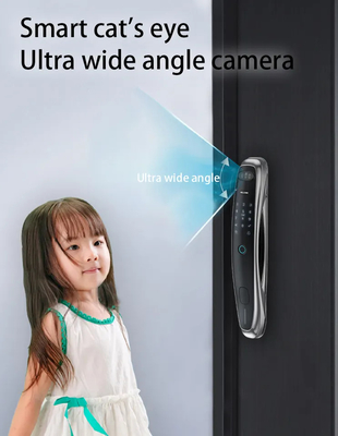 Smart Tuya Wifi Door Lock Zinc Alloy Cat'S Eye ล็อคประตูอัจฉริยะ
