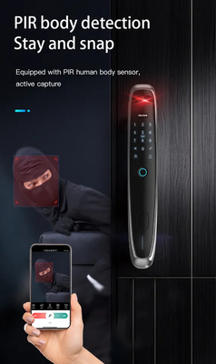 Smart Tuya Wifi Door Lock Zinc Alloy Cat'S Eye ล็อคประตูอัจฉริยะ