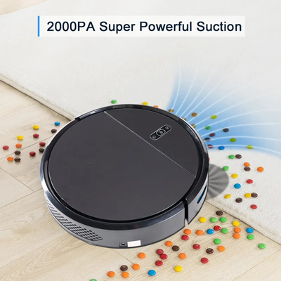 Tuya Wifi Smart Cleaner Robot 2000Pa Suction Household Sweep Mop หุ่นยนต์ดูดฝุ่น