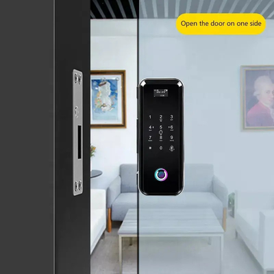 Smart Tuya Wifi Glass ล็อคประตูอัจฉริยะล็อครหัสผ่านคีย์บอร์ดดิจิตอลด้วยลายนิ้วมือ