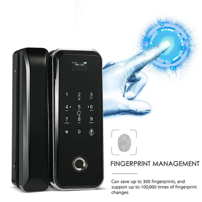 Smart Tuya Wifi Glass ล็อคประตูอัจฉริยะล็อครหัสผ่านคีย์บอร์ดดิจิตอลด้วยลายนิ้วมือ