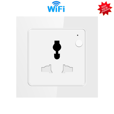 Glomarket Tuya Smart Socket 16A ระบบอัตโนมัติภายในบ้าน Wifi Smart Wall Outlet