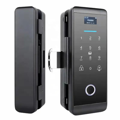 Smart Tuya Wifi Glass ล็อคประตูอัจฉริยะด้วยรหัสผ่านแป้นพิมพ์ดิจิตอลลายนิ้วมือ