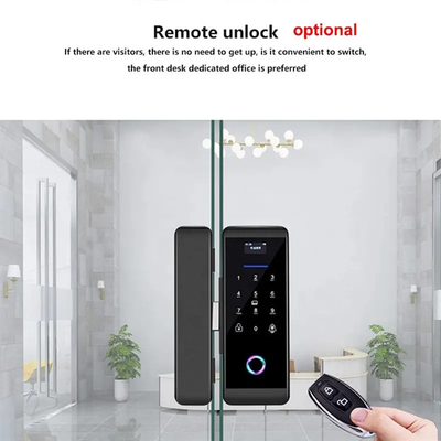 Smart Tuya Wifi Glass ล็อคประตูอัจฉริยะด้วยรหัสผ่านแป้นพิมพ์ดิจิตอลลายนิ้วมือ