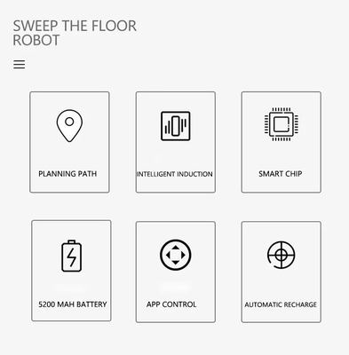 Glomarket Tuya เครื่องดูดฝุ่นหุ่นยนต์อัจฉริยะ Wifi พร้อมถังเก็บน้ำสำหรับบ้านอัจฉริยะ