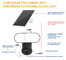 Glomarket Smart Floodlight Wifi 4G Camera Solar Security 3MP Motion Tracking Built-in Siren Alarm กล้องเสียงสองทาง