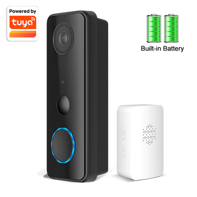 Tuay Smart Audio ออด Wifi HD 1080p IP65 กันน้ำ PIR แบตเตอรี่ในตัวสองทาง