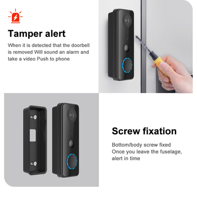 Tuay Smart Audio ออด Wifi HD 1080p IP65 กันน้ำ PIR แบตเตอรี่ในตัวสองทาง
