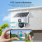 Wifi 4G แสงอาทิตย์ PTZ กล้อง สมาธิ สี + IR มุมมองกลางคืน PIR เตือนการตรวจจับมนุษย์