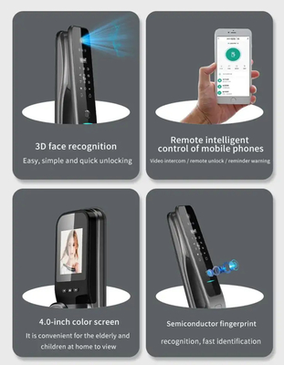 การบิน อัลลูมิเนียมสลัด การรับรู้ใบหน้า ประตูสมาร์ทล็อค Cloud Data Storage