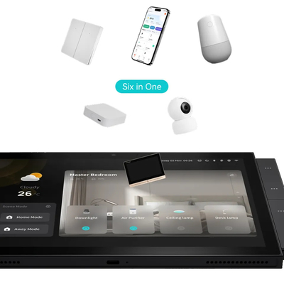 ปานล์ควบคุมจอสัมผัสบ้านแบบ USB FHD สมาชิกใน Zigbee Ble Gateway