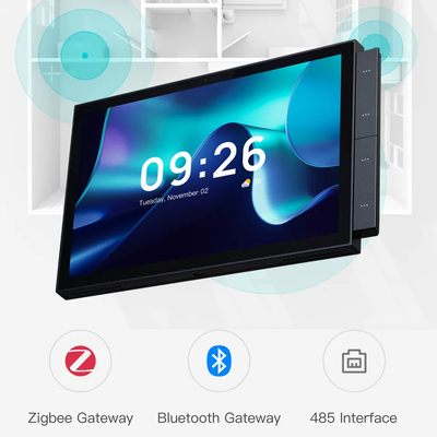 ปานล์ควบคุมจอสัมผัสบ้านแบบ USB FHD สมาชิกใน Zigbee Ble Gateway