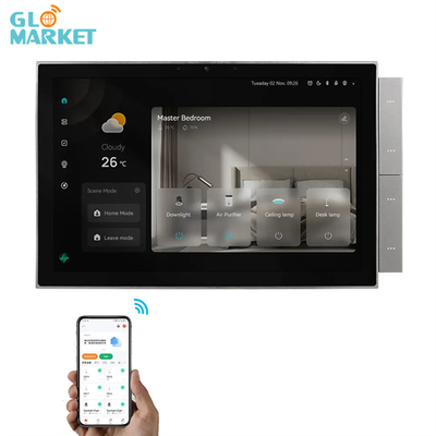 10 นิ้วหน้าจอ ปานล์ควบคุมบ้านฉลาด Ble Zigbee Gateway อาคารอินเตอร์คอมที่เข้ากันได้