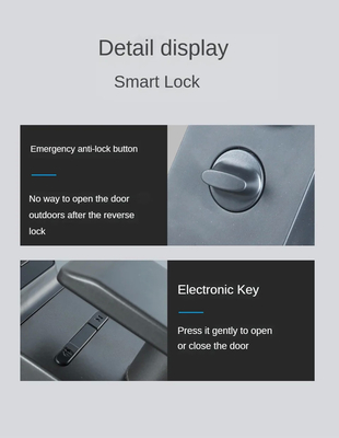 โกลมาร์เก็ต Tuya Wifi การจําเพาะหน้า Smart Door Lock With Camera
