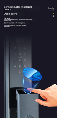 โกลมาร์เก็ต Tuya Wifi การจําเพาะหน้า Smart Door Lock With Camera